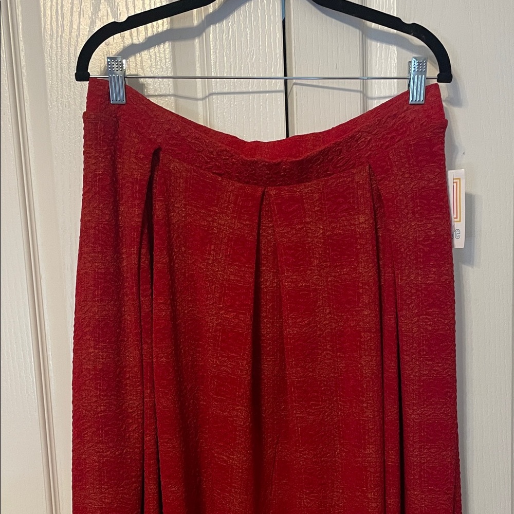 LuLaRoe Madison red skirt